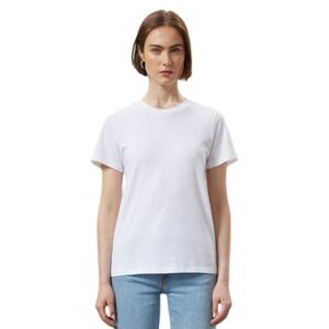 Frank And Oak T Shirt Minimalist Cotton Women M Natural Fibers Sustainable White